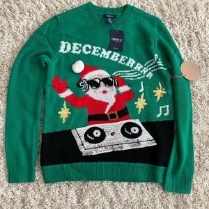 DJ Santa Graphic Sweater